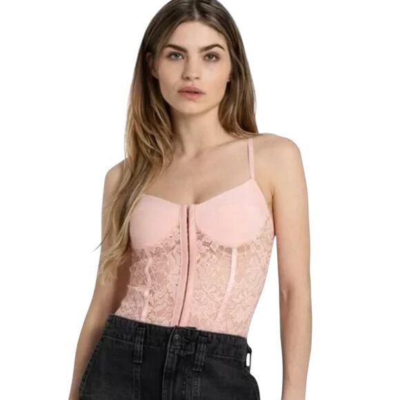 NWT! Free People Intimately Lace Night Rhythm Bodysuit - Size Small - Picture 1 of 8